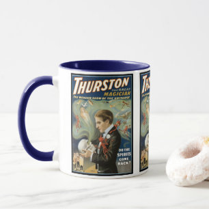 Caneca Cartaz Mágico Antigo, Thurston, O Grande Mágico