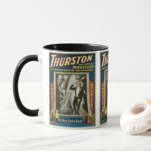 Caneca Cartaz Mágico Antigo, Thurston, O Grande Mágico