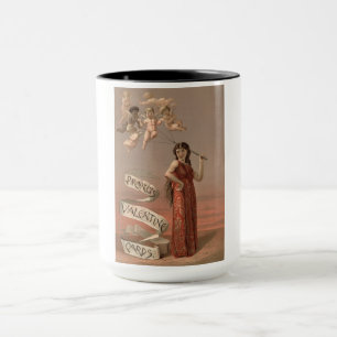 Caneca Cartões de Namorados Pitar AD, Mulher e Cherubs