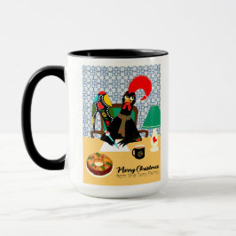 Caneca Cartões de natal do Galo Português