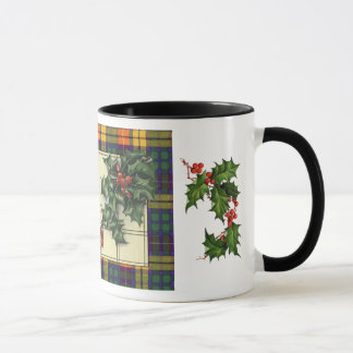 Caneca Cartões de natal entusiastas, tartan de Buchanan