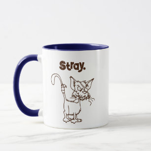 Caneca Cartografia de Gato de Beco Duro - Atitude Engraça