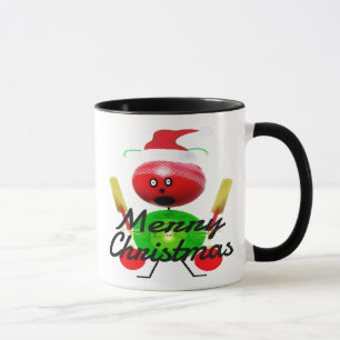 Caneca Cartografia do Jogador de Críquete de Natal
