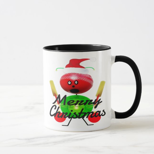 Caneca Cartografia do Jogador de Críquete de Natal (Direita)