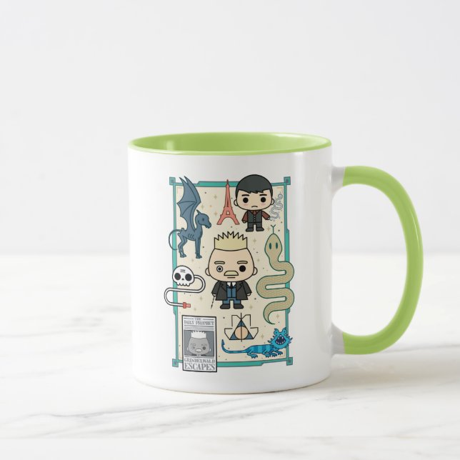 Caneca Cartografia GELLERT GRINDELWALD™ & Barebone (Direita)