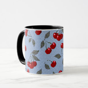 Caneca Cartografia verde-cereja-vermelha-giro azul-ba