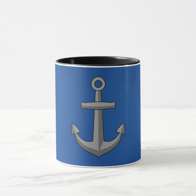 Caneca Cartoon de Âncora de Barcos (Centro)