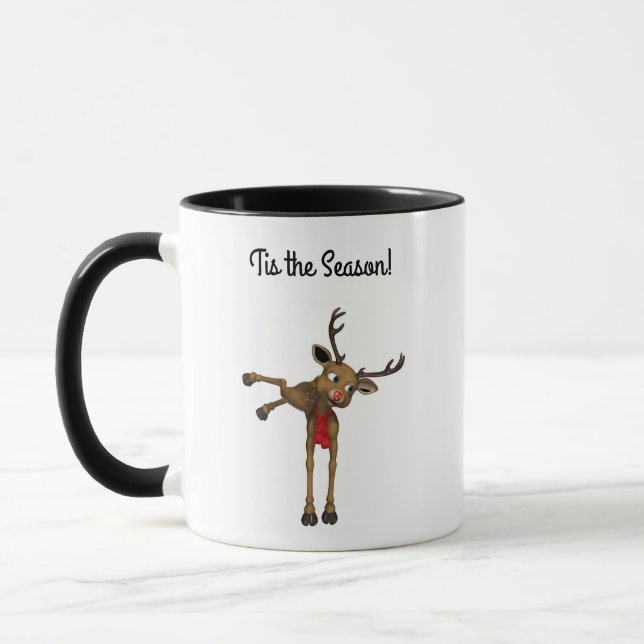 Caneca Cartoon de Chickup de Reindeer (Esquerda)