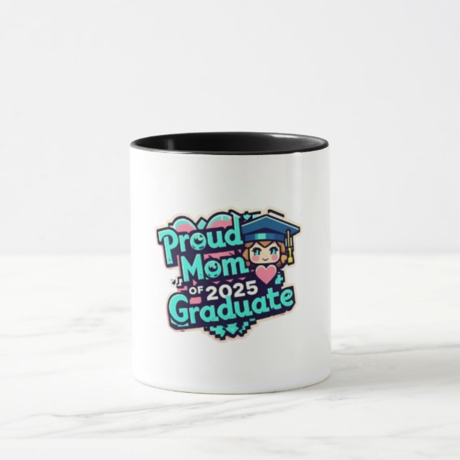 Caneca Cartoon de Formando 2025 da Orud Mãe (Centro)