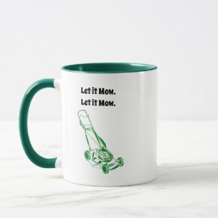 Caneca Cartoon Engraçado Lewn Mower - Que Mow Design