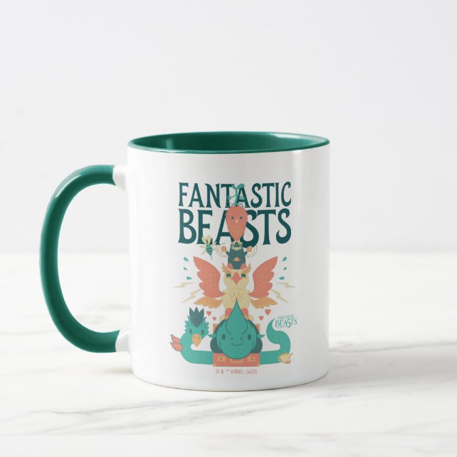 Caneca Cartoon Fantastic Beasts Emerge From Suitcase (Esquerda)