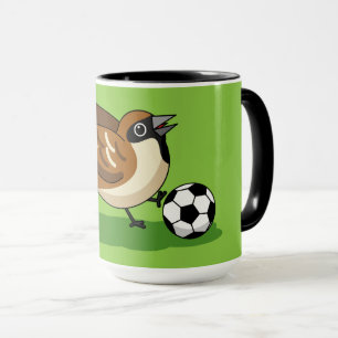 Caneca Cartoon Gelado Jogando Futebol