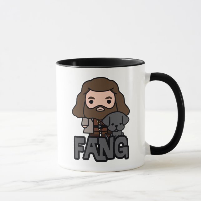 Caneca Cartoon Hagrid e Fang Character Art (Direita)