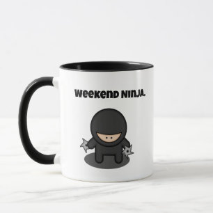 Caneca Cartoon japonês Engraçado Ninja