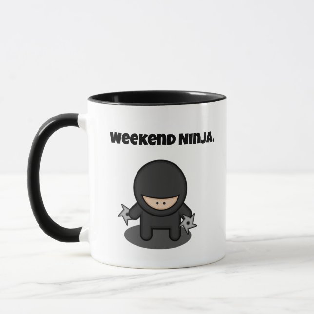 Caneca Cartoon japonês Engraçado Ninja (Esquerda)