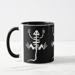 Caneca Cartoon Lizard Skeleton Bones