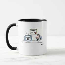Caneca Cartoon Ortopedista Engraçado e nome no verso