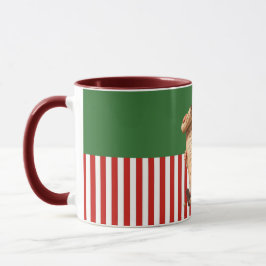 Caneca Cartoon Santa Reading Nice List