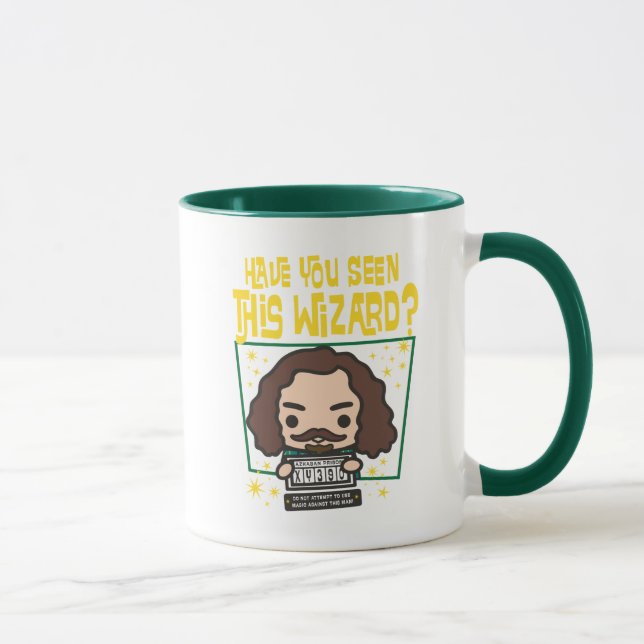 Caneca Cartoon Sirius Preto Quis Poster Gráfico (Direita)