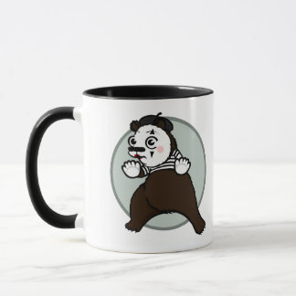 CANECA CARTOON STYLE BEAR GRIZZZZZY MIME RINGER MUG