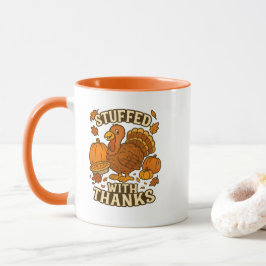 Caneca Cartoon Turquia Feliz Ação de Graças