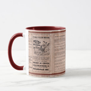 Caneca Cartucho antigo da alimentação