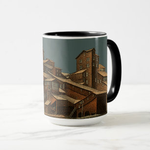 Caneca Carvão Antracite Carvão Mineiro Mineração Arte
