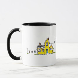 Caneca Casa Amarela Com Lavagem