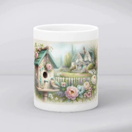 Caneca Casa de Campo com Jardim Floral
