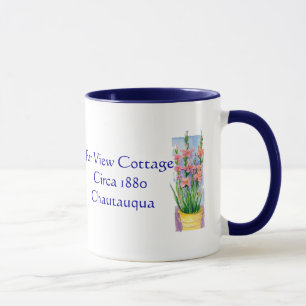 Caneca Casa de campo distante da vista