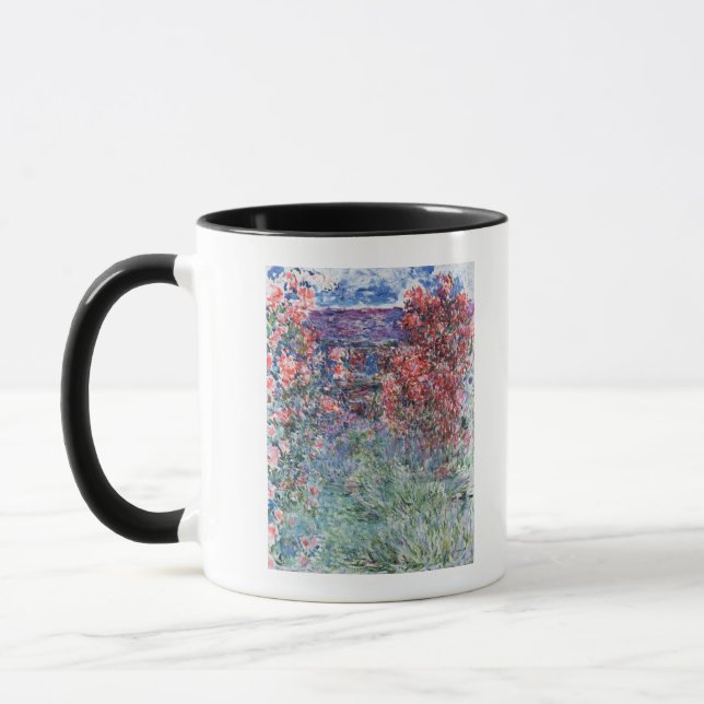 Caneca Casa de Claude Monet | em Giverny sob os rosas (Esquerda)