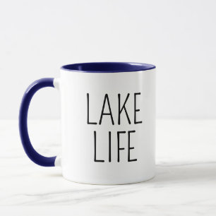 Caneca Casa de Lago Rústica Chic Vida no Lago