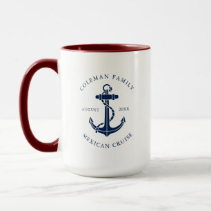 Caneca Casa de Praia da Família da Âncora de Barco Person