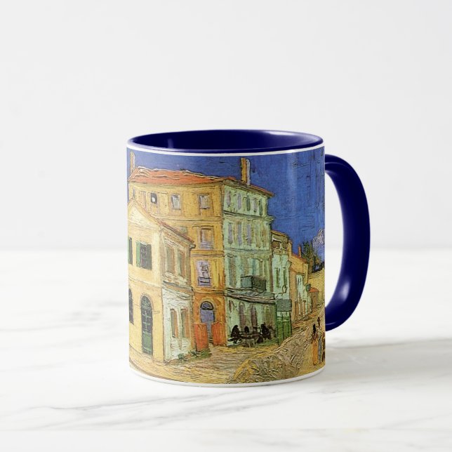 Caneca Casa de Vincent em Arles, por Vincent van Gogh (Frente Esquerda)