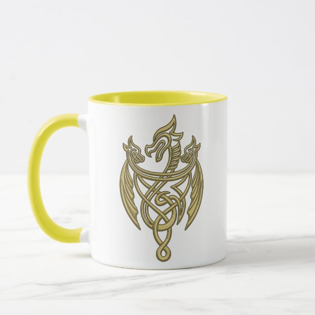 Caneca CASA DO DRAGÃO | Ouro Filigree Dragon Crest (Esquerda)