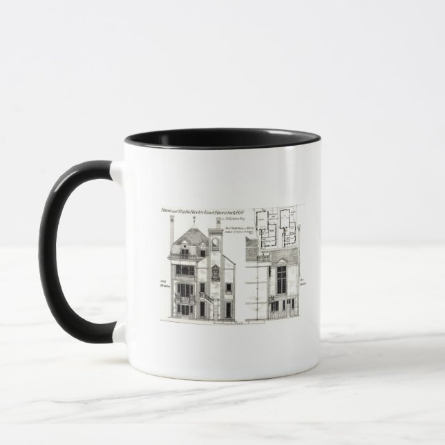 Caneca Casa e estúdio, a estrada de Steele, Haverstock (Esquerda)