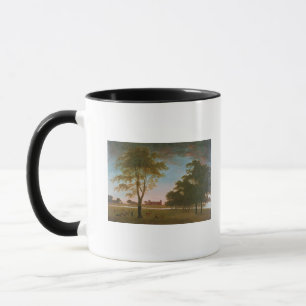 Caneca Casa e parque de Osterley na noite