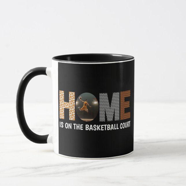 Caneca Casa No Tribunal De Basquete (Esquerda)