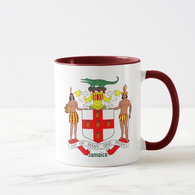 Caneca Casaco de Armas e Hino jamaicanos (Direita)