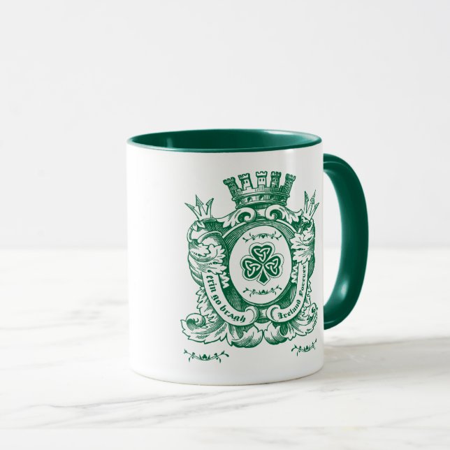 Caneca Casaco de Shamrock da Rua de descanso de braço.Dia (Frente Esquerda)