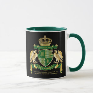 Caneca Casaco personalizado do emblema da águia Dourada v