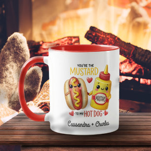 Caneca Casais divertidos personalizados "Mostarda para me