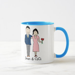 Caneca Casal - cores feitas sob encomenda