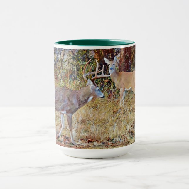 Caneca Casal de cervo selvagem - Taça Buck and Doe Art (Centro)