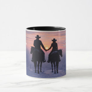 Caneca Casal de Cowboy e Cowgirl Amor 