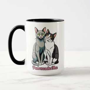 Caneca Casal de Gatos Fala Doce