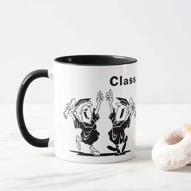 Caneca Casal de graduação ou Classe de Amigos de 20XX (Com Donut)