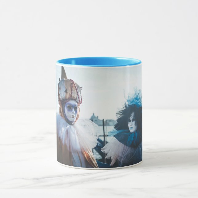 Caneca Casal de máscaras de carnaval em Veneza, Itália (Centro)