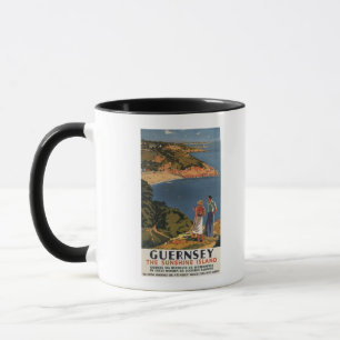 Caneca Casal do sul/de Great Western trilho no penhasco