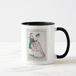 Caneca Casal elegante que dança a valsa